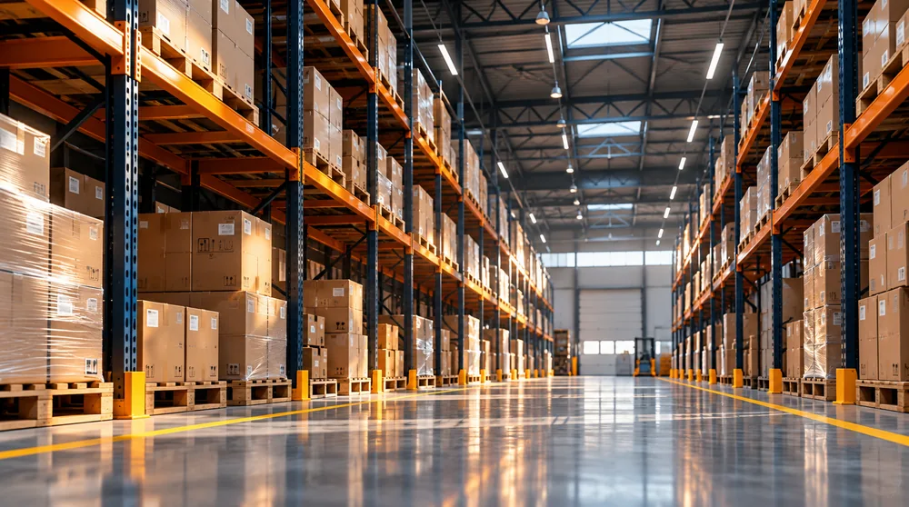 Distribution center aisle